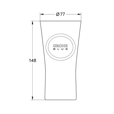 GROHE Blue Стакани для води (6 штук) (40437000)
