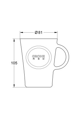 Набір чашок GROHE Red (4 шт) (40432000)