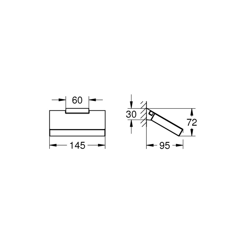 Selection Cube Тримач для туалетного паперу з кришкою (40781000)