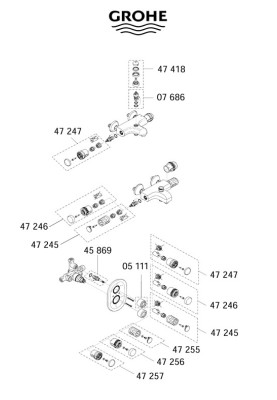 Дівертер Схована верхня частина 1/2" (45869000)