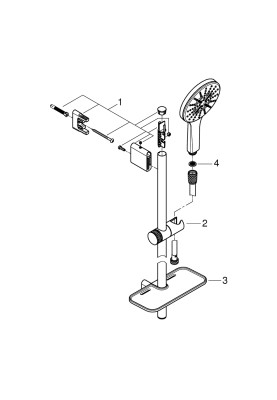 Rainshower Smartactive 130 Душовий гарнітур, 3 режими струмені (26579LS0)