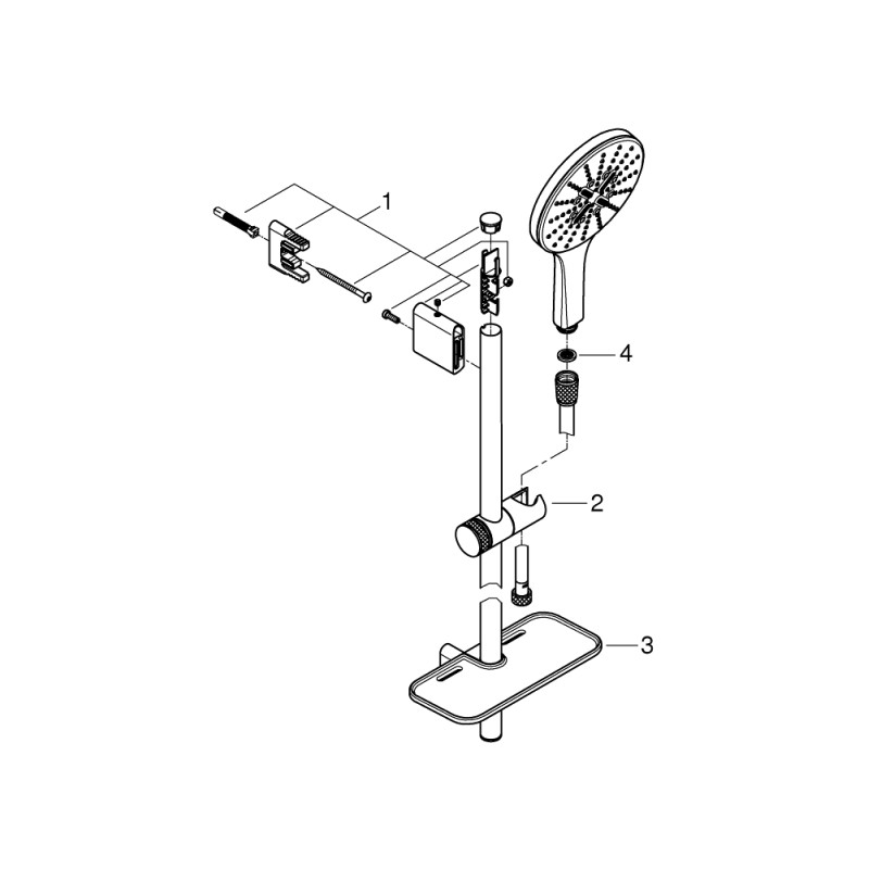 Rainshower Smartactive 150 Душовий гарнітур, 3 режими струменю (26594000)
