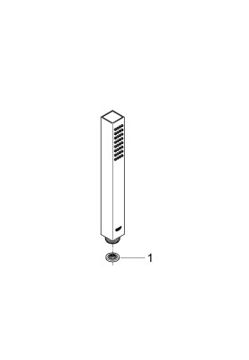 Ручний душ GROHE Euphoria Cube Stick, 1 режим, метал (27884001)