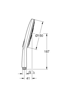Rainshower Smartactive 150 Ручний душ, 3 режими струменя (26554LS0)