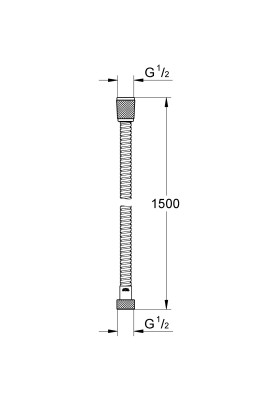 VitalioFlex Metal 1500 Металевий душовий шланг (27502KS1)