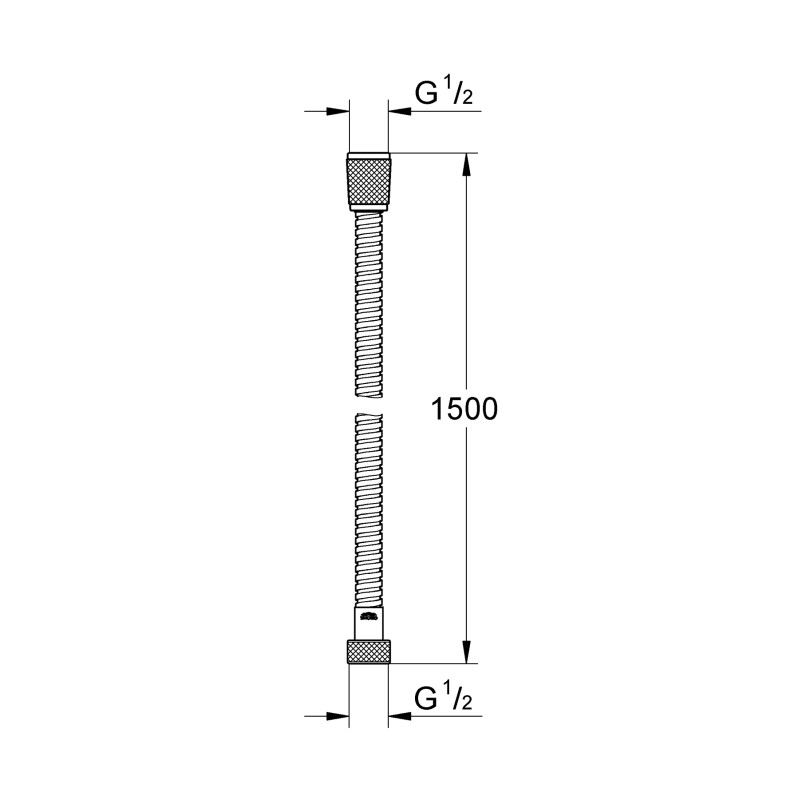 VitalioFlex Metal 1500 Металевий душовий шланг (27502KS1)