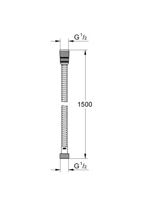 VitalioFlex Metal Long-Life TwistStop 1500 Металевий душовий шланг (22101000)