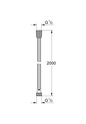 VitalioFlex Metal 2000 Металевий душовий шланг (22107000)