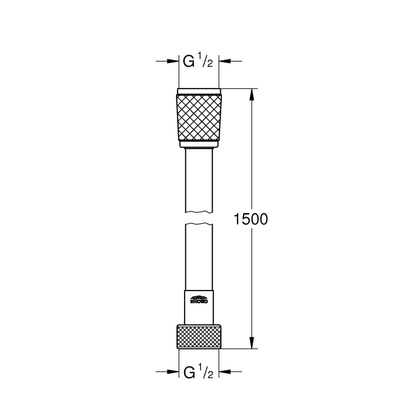 Rotaflex TwistStop Душовий шланг 1500мм (28409002)