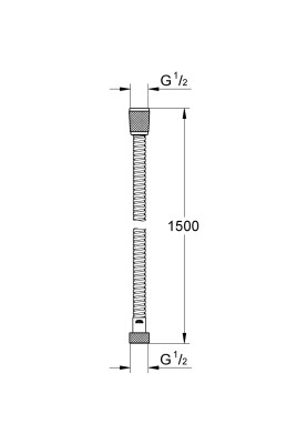 Relexaflex Metal Металевий душовий шланг 1500 (28105001)