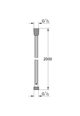 Relexaflex Metal Металевий душовий шланг 2000 (28140001)