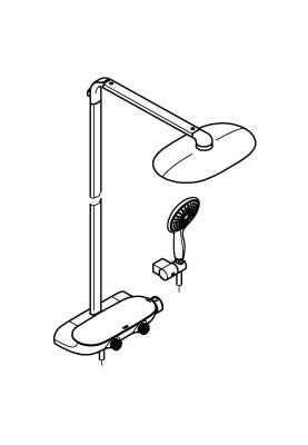 Rainshower System SmartControl 360 MONO Душова система з термостатом (26361000)