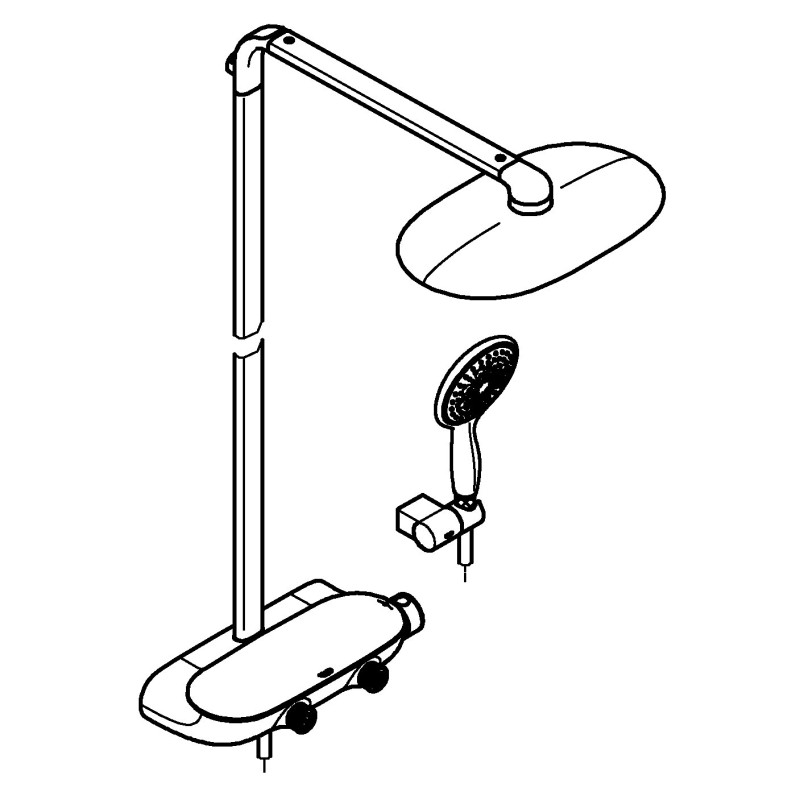 Rainshower System SmartControl 360 MONO Душова система з термостатом (26361000)