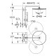 Rainshower System 400 Душова система з термостатом для настінного монтажу (27174001)