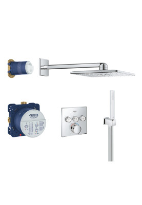Grohtherm SmartControl Душовий комплект Rainshower SmartActive 310 Cube (34706000)