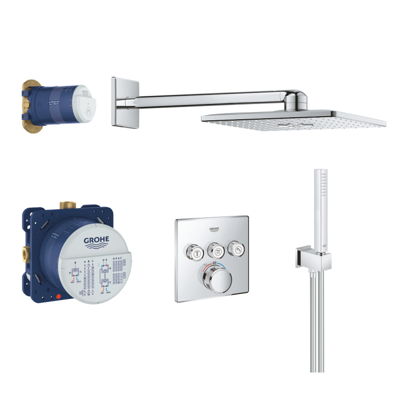 Grohtherm SmartControl Душовий комплект Rainshower SmartActive 310 Cube (34706000)