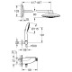 Rainshower System SmartControl 360 DUO Душова система з термостатом Smartcontrol Combi (26443000)
