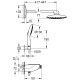 Rainshower System SmartControl 360 MONO Душова система з термостатом Smartcontrol Combi (26446000)