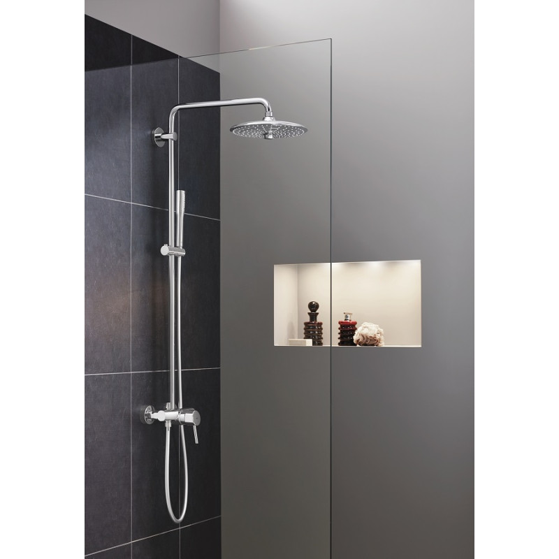 Euphoria Concetto System 260 Душова система з одноважільним змішувачем настінного монтажу (23061003)