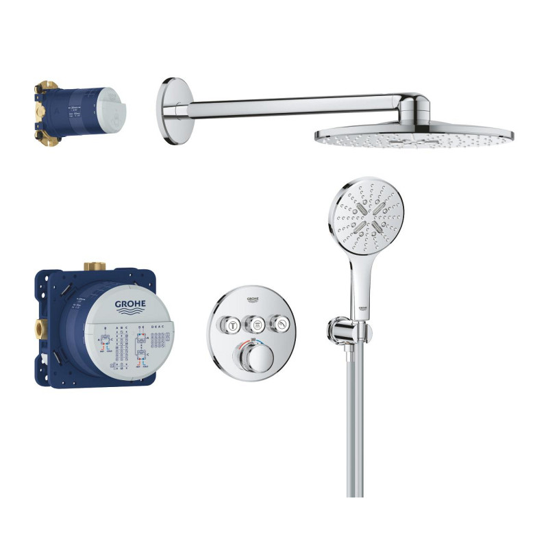 Grohtherm SmartControl Прихована душова система з Rainshower SmartActive 310 (34863000)