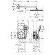 Grohtherm SmartControl Схована душова система з Rainshower Mono 310 (34866000)