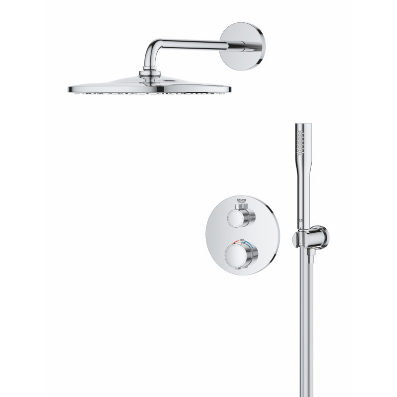 Grohtherm Душова система з термостатом прихованого монтажу з Rainshower Mono 310 (34869000)