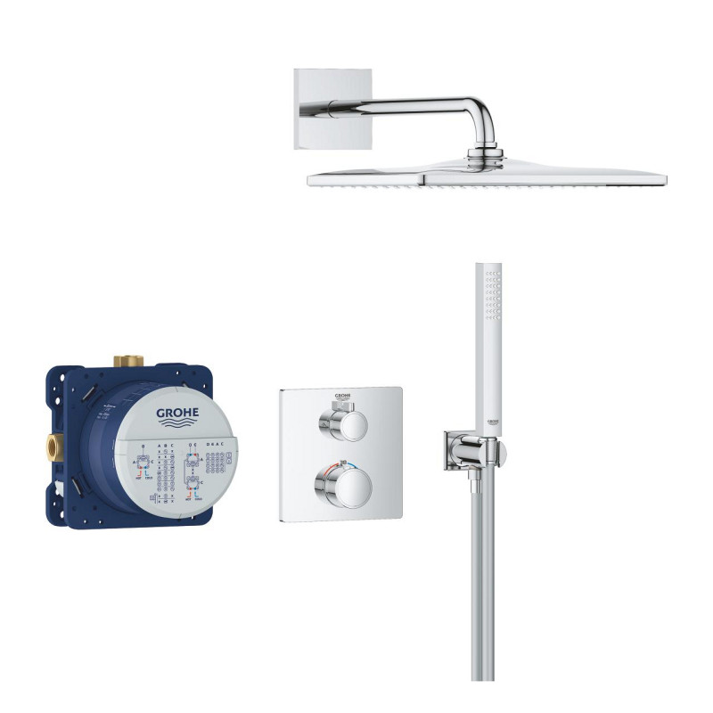 Grohtherm Прихована душова система з Rainshower Mono 310 Cube (34870000)
