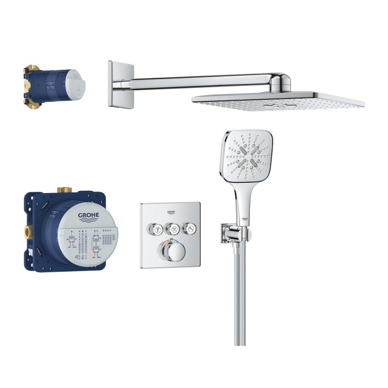 Grohtherm SmartControl Душовий комплект Rainshower SmartActive 310 Cube (34864000)