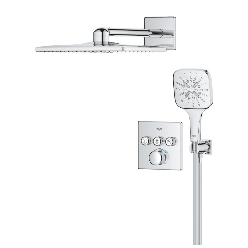 Grohtherm SmartControl Душовий комплект Rainshower SmartActive 310 Cube (34864000)