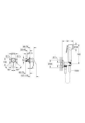 Готовий комплект для гігієнічного душу Essence з Tempesta-F (UA111197000 )