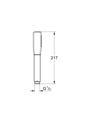 Grandera Stick Ручний душ, 1 режим струменя (26037IG0)