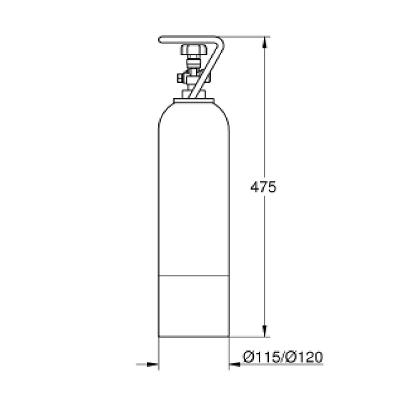 GROHE Blue балон із вуглекислим газом CO2, 1 шт. - 2 кг (40423000)