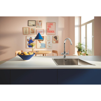 Blue Pure StartCurve змішувача для кухні з фільтром зворотного осмосу Ecosoft Standar (MO55030592) Blue Pure StartCurve змішувача для кухні з фільтром зворотного осмосу Ecosoft Standar (MO55030592)