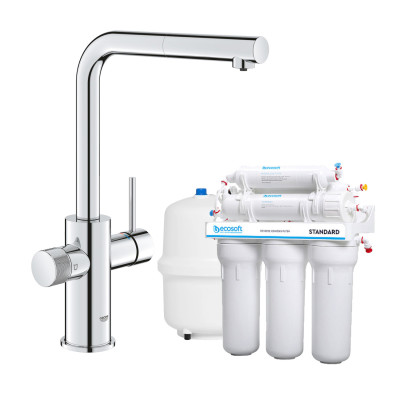 Blue Pure Minta змішувача для кухні з фільтром зворотного осмосу Ecosoft Standart (MO55030601)
