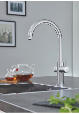 Стартовий комплект Grohe Red DUO з бойлером розміру L і змішувачем, вилив С, хром (30079001)