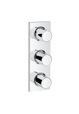 Grohtherm F Зовнішня частина вбудованого вентиля, 3 виходи (27625000)