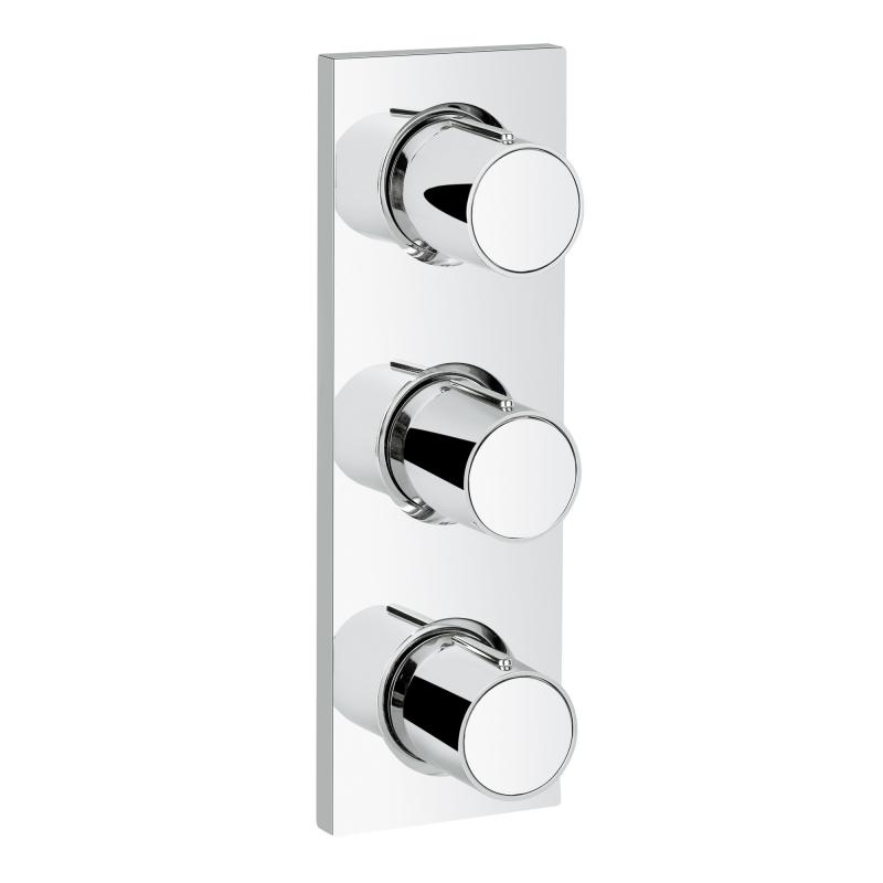 Grohtherm F Зовнішня частина вбудованого вентиля, 3 виходи (27625000)