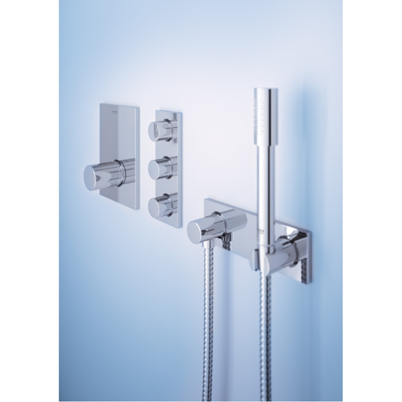 Grohtherm F Зовнішня частина вбудованого вентиля, 3 виходи (27625000)