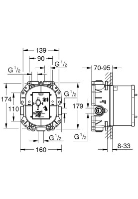 GROHE Rapido T Універсальний термостат прихованого монтажу (35500000)