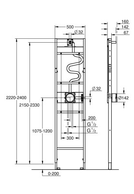 Rapido Shower Frame Інсталяція для встановлення душової системи (1039939990)