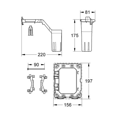 GROHE Fresh Набір для переоснащення (38796000) GROHE Fresh Набір для переоснащення (38796000)