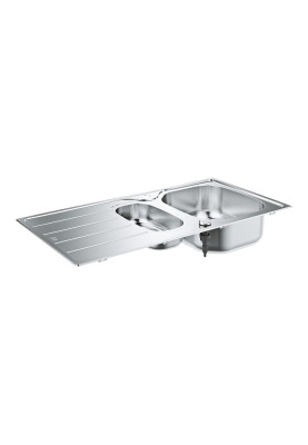 Мийка для кухні 965 x 500 мм з ексцентриком, 2 чаші, матова (31564SD1)