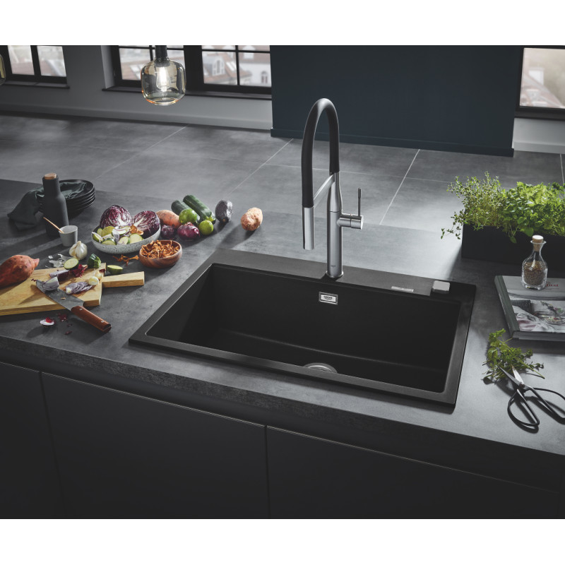 Мийка для кухні 780 x 510 мм, Granite Black (31652AP0)