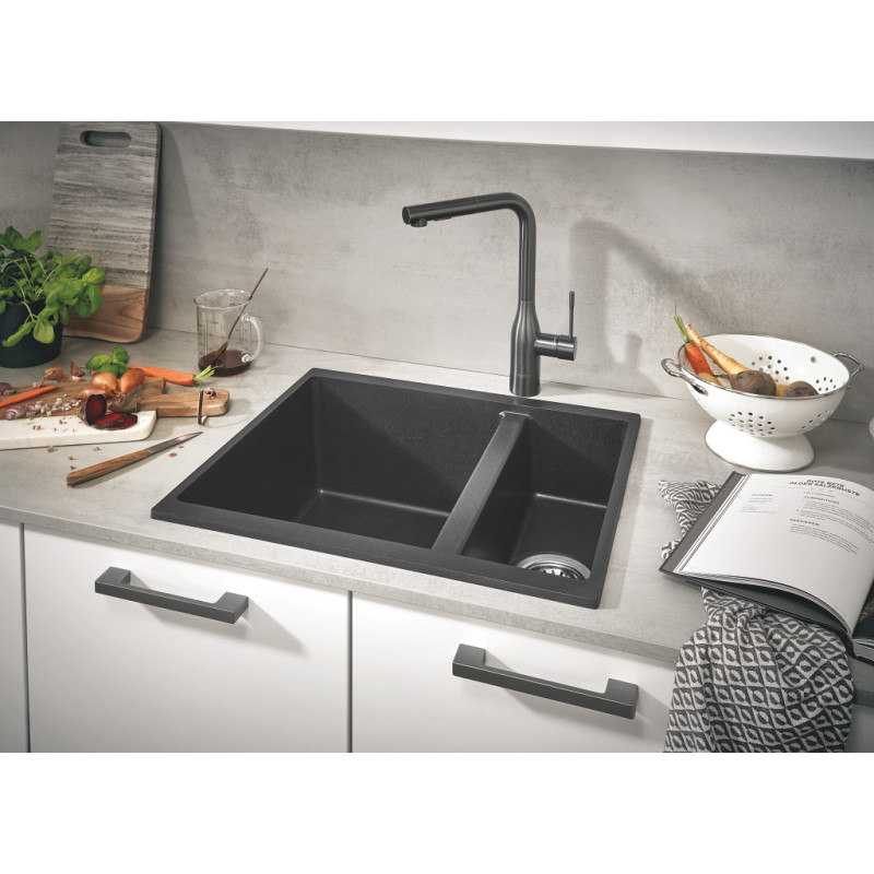Мийка для кухні 555 x 460 мм, Granite Black (31648AP0)