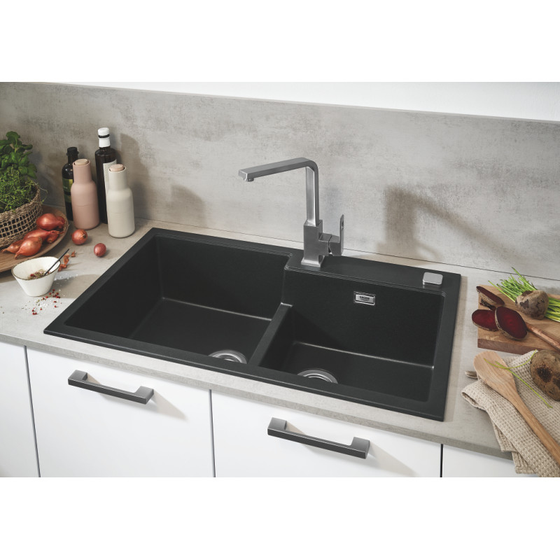 Мийка для кухні 860 х 500 мм, Granite Black (31649AP0)