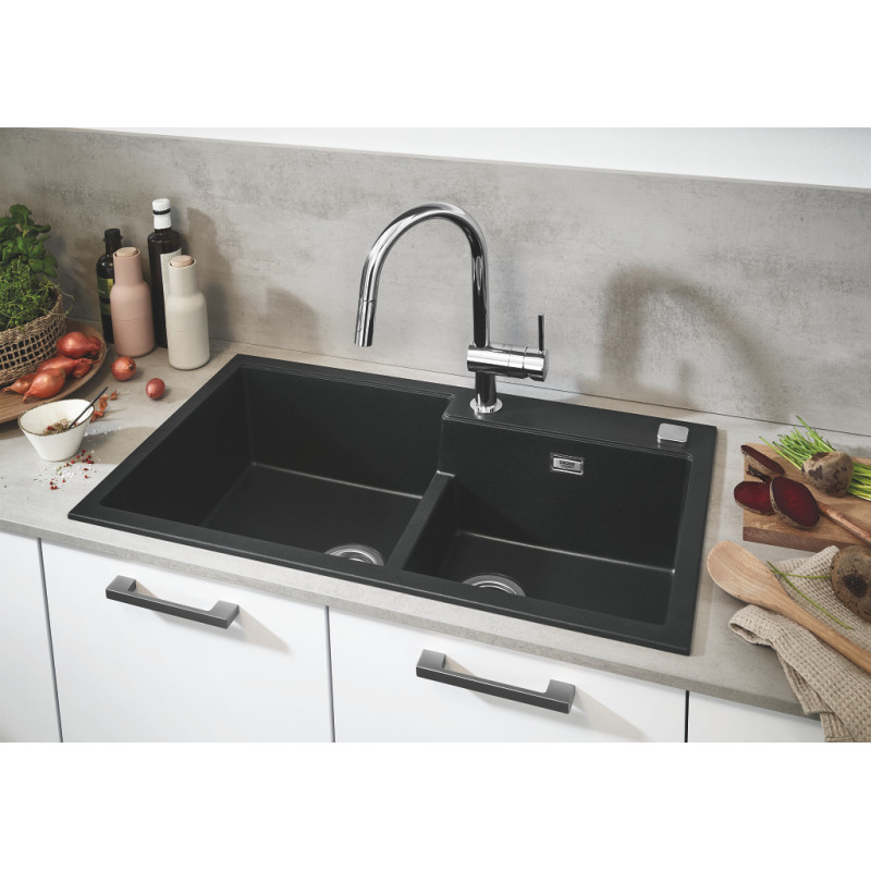 Мийка для кухні 860 х 500 мм, Granite Black (31649AP0)