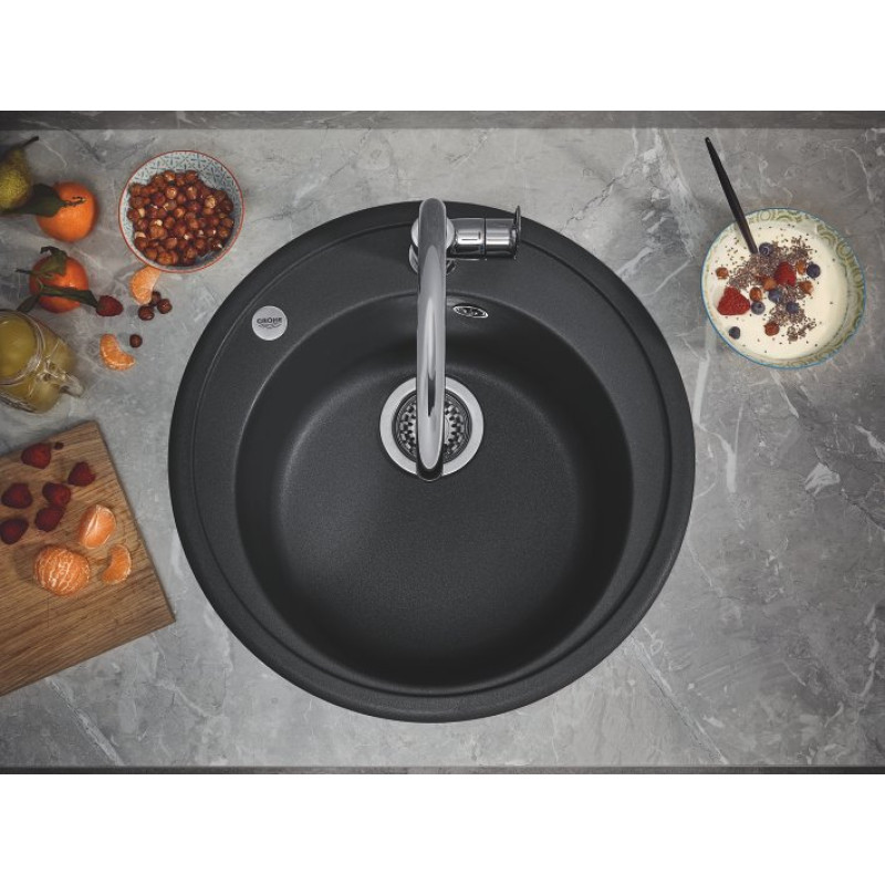 Мийка для кухні D=510 мм, Granite Black (31656AP0)
