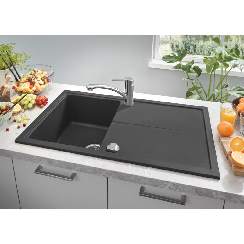 Мийка для кухні 860 х 500 мм, Granite Black (31640AP0)