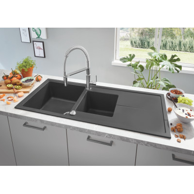 Мийка для кухні 1160 х 500 мм, Granite Black (31643AP0)