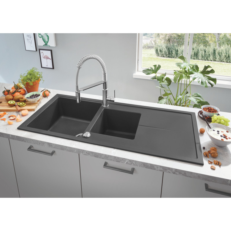 Мийка для кухні 1160 х 500 мм, Granite Black (31643AP0)